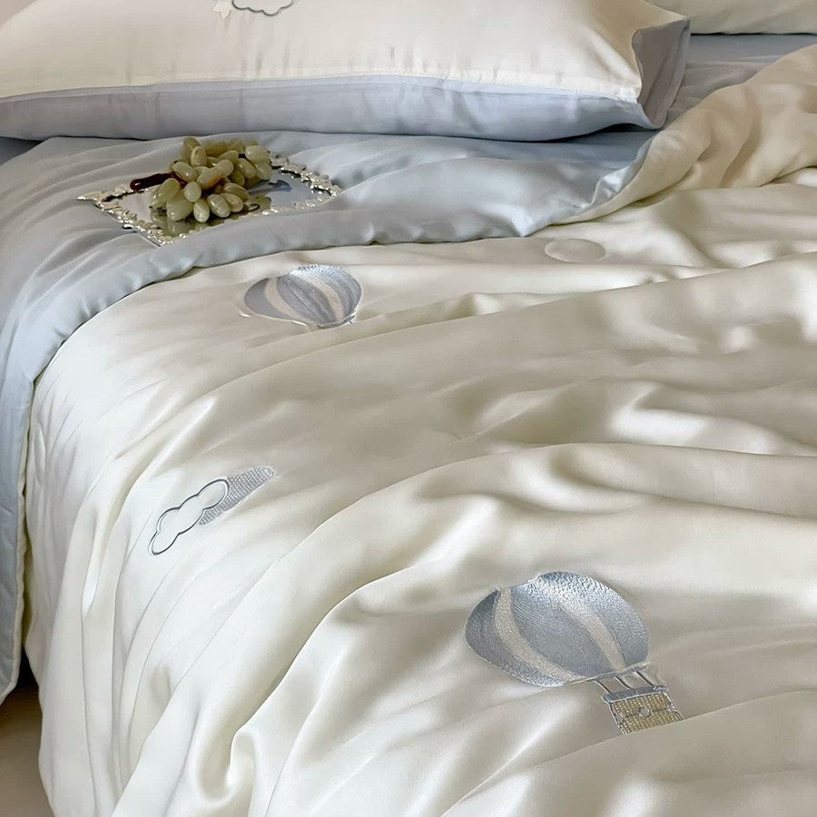 Decorative Silky Smooth Embroidered Bedding Set Homeandso