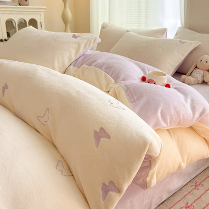 Luxurious Plush Duvet Set Homeandso