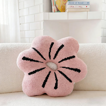 Decorative Floral-Shaped Throw Pillow