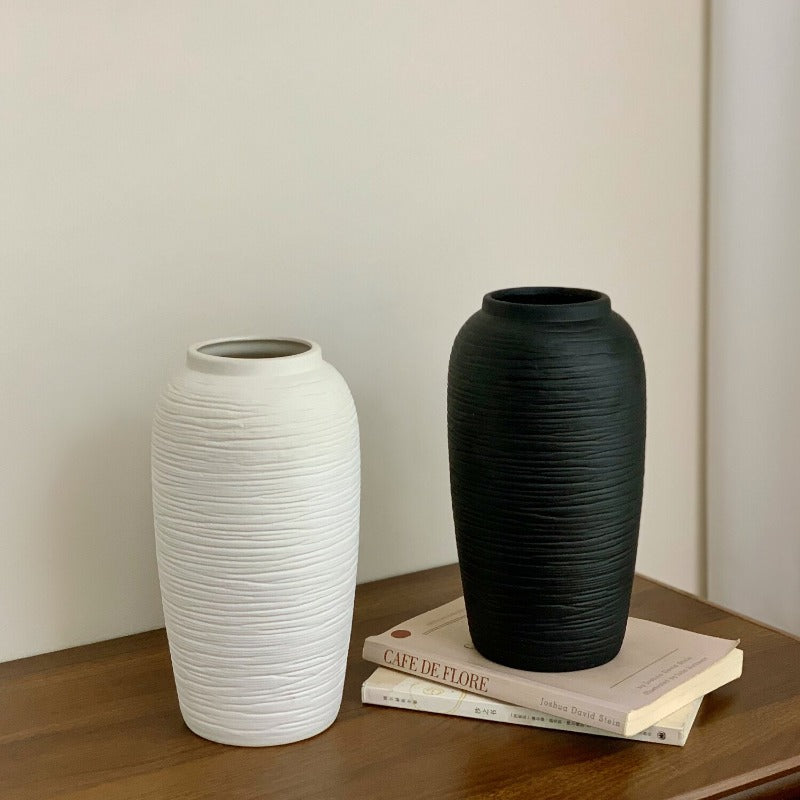 Textured Decorative Ceramic Vase