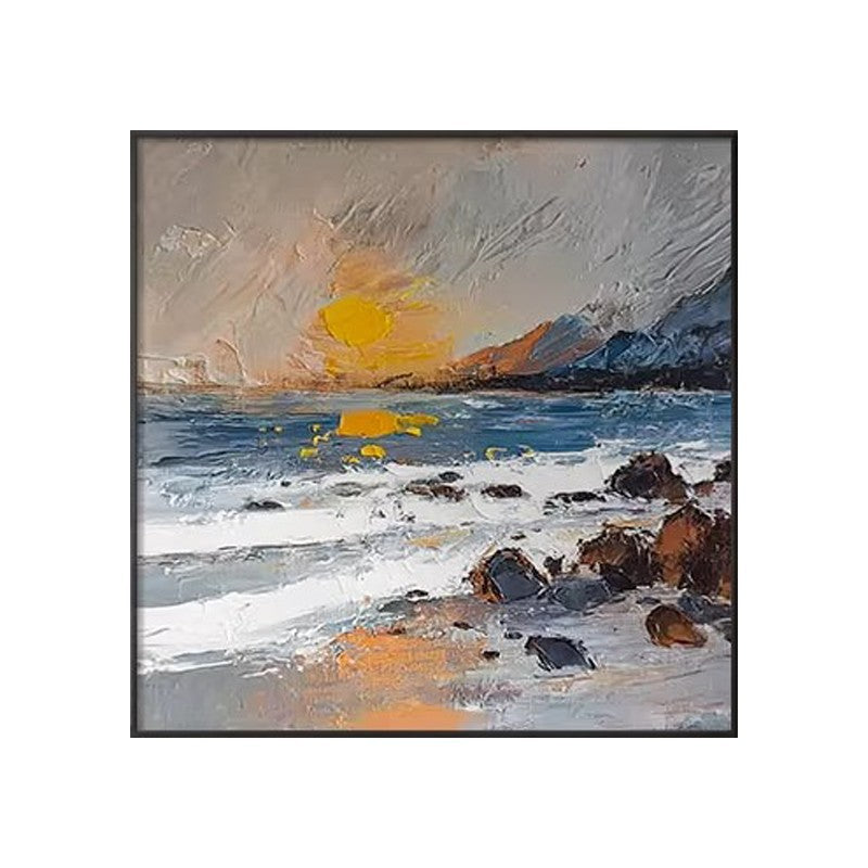 Textured Seascape Canvas Wall Art Homeandso