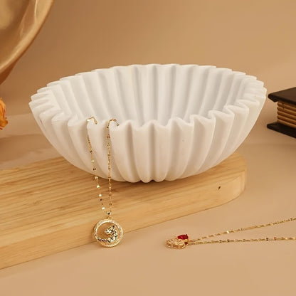 Decorative Fluted Ceramic Bowl Homeandso