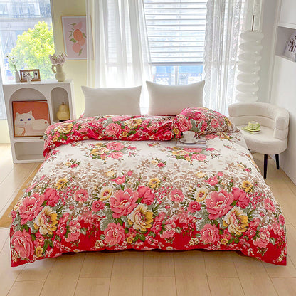 Luxury Floral Print Bedding Set