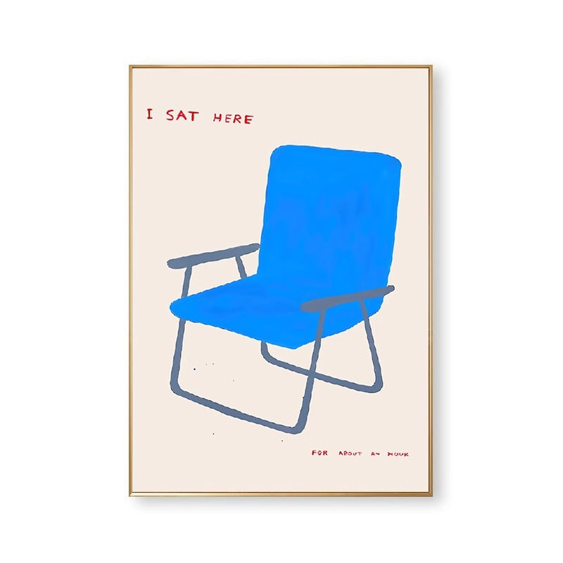 Artistic Chair Illustration Canvas Wall Art Homeandso