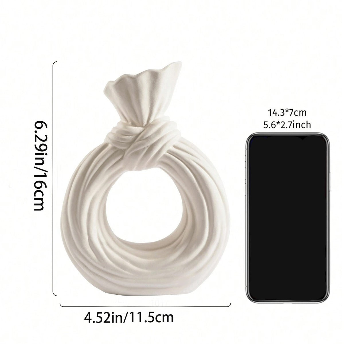 Artistic Knot-Shaped Ring Vase Homeandso