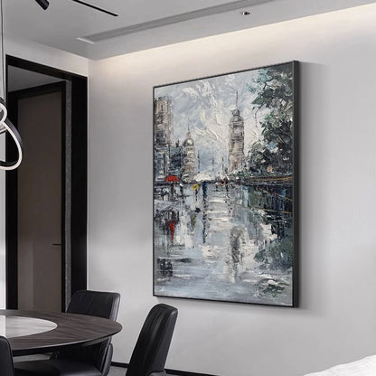 Urban Abstract Cityscape Canvas Artwork Homeandso