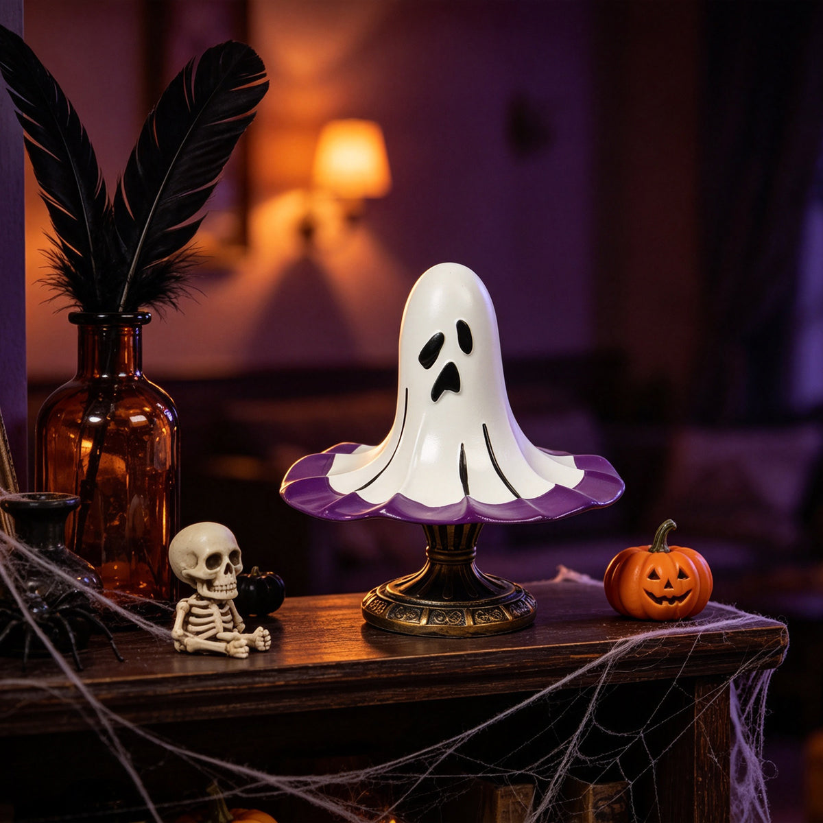 Ghost-Themed Table Lamp