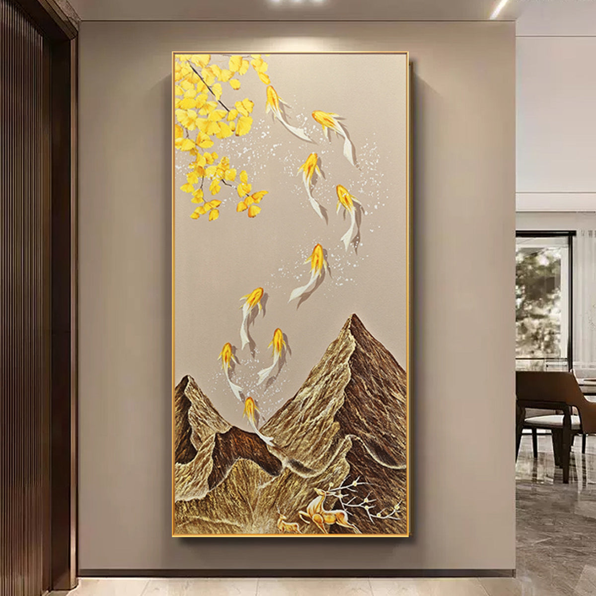 Decorative Koi Fish Canvas Wall Art Homeandso