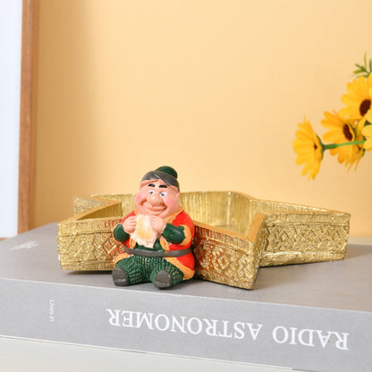 Decorative Trash Can Figurine Homeandso