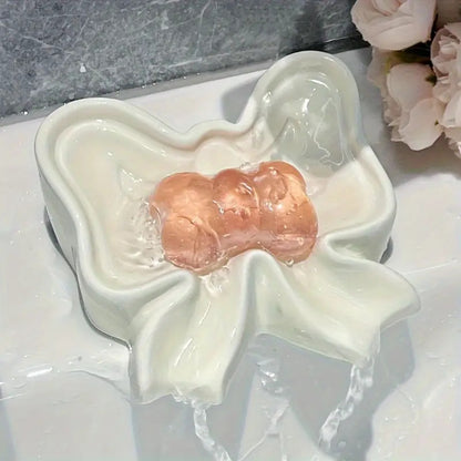 Bow-Shaped Decorative Catchall Dish Homeandso
