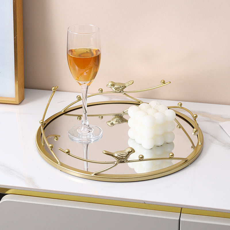 Decorative Mirrored Accent Tray Homeandso