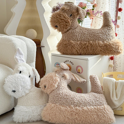 Animal-Themed Plush Decorative Cushion