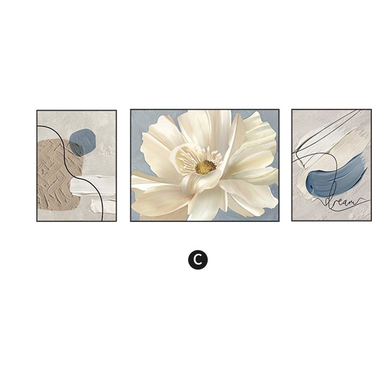Elegant Framed Abstract Floral Art Set Homeandso
