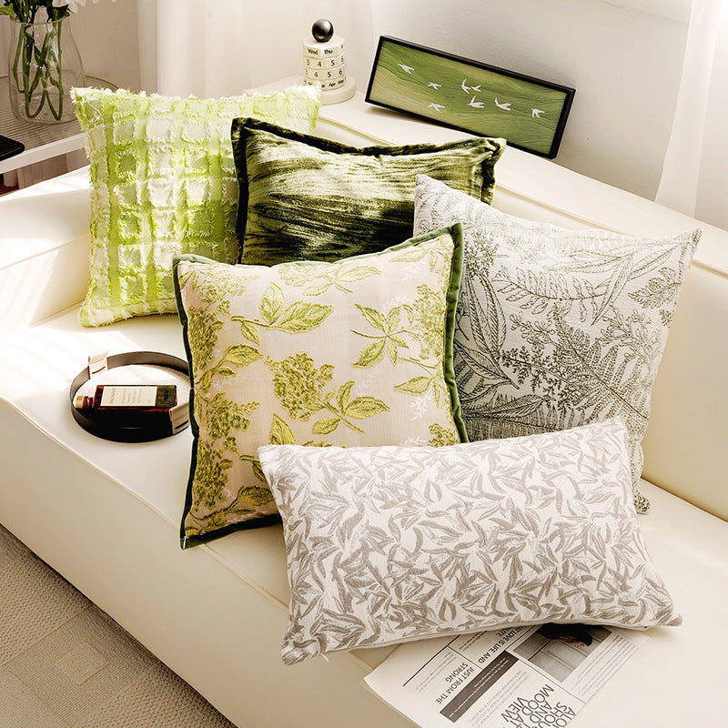 Decorative Leaf Print Cushion