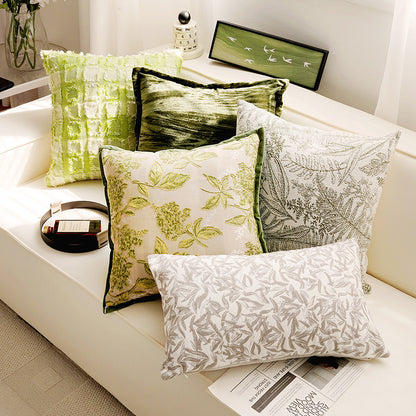 Decorative Leaf Print Cushion