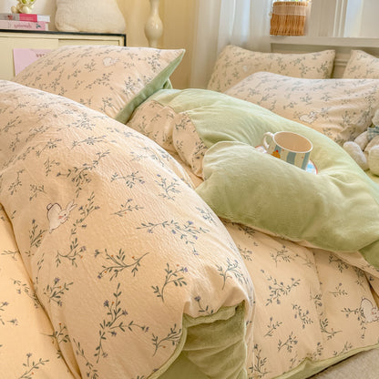 Playful Cartoon Print Duvet Cover Set Homeandso