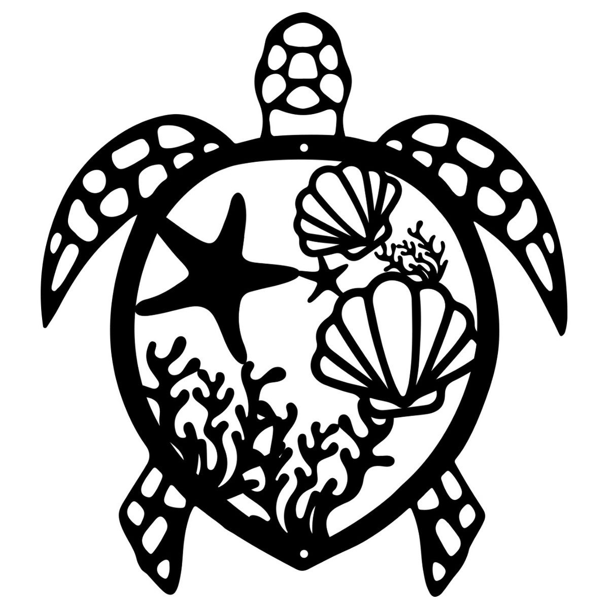 Detailed Sea Life Wall Decoration Homeandso
