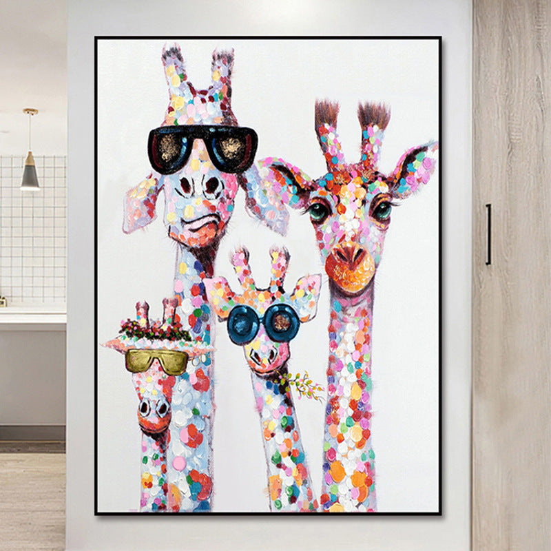 Whimsical Giraffe Canvas Art Homeandso