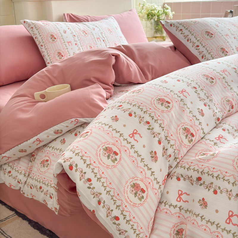 Soft Cotton Cartoon Bedding Set