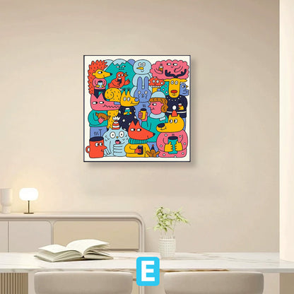 Whimsical Forest Creature Illustration Art Print Homeandso