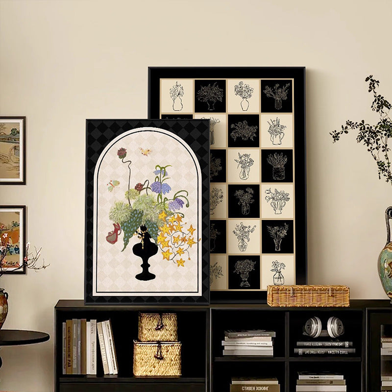 Decorative Floral Vase Wall Art Homeandso