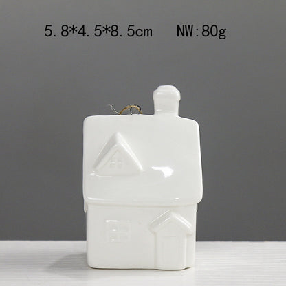 Home Decor Ceramic House Figurine Homeandso
