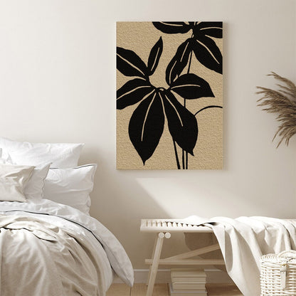 Botanical Leaf Textured Canvas Art Homeandso