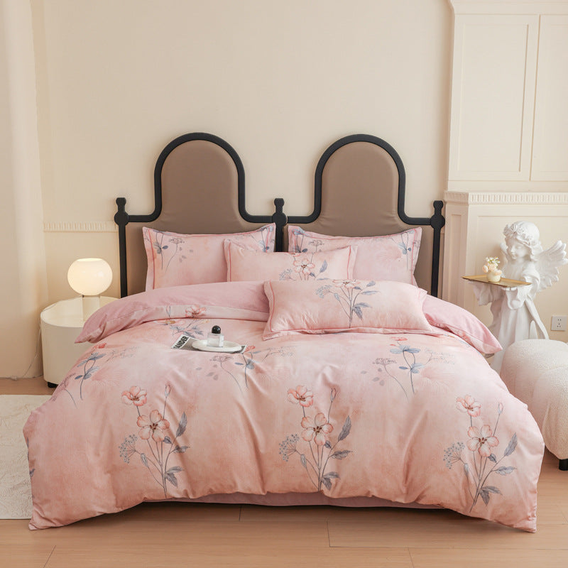 Nature-Inspired Botanical Print Duvet Cover Set