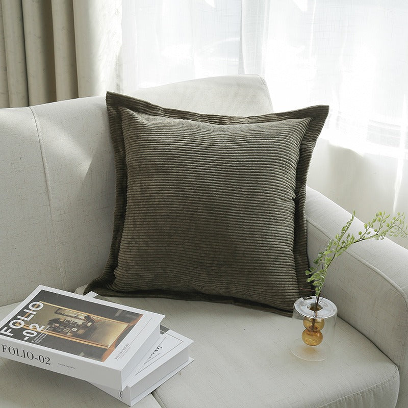Textured Corduroy Throw Pillow