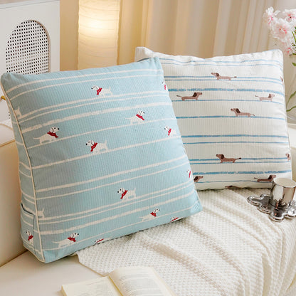Decorative Dog-Themed Throw Pillow for Bedroom Decor