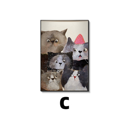 Cat-Themed Framed Wall Art Homeandso