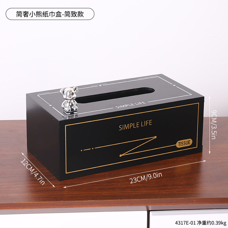 Cute Bear-Themed Tissue Box Holder Homeandso