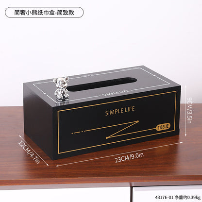 Cute Bear-Themed Tissue Box Holder Homeandso