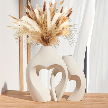 Heart-Shaped Decorative Ceramic Vases Homeandso