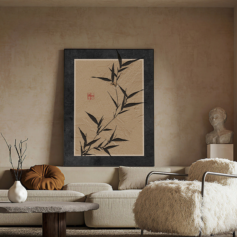 Elegant Bamboo-Inspired Framed Wall Art Homeandso