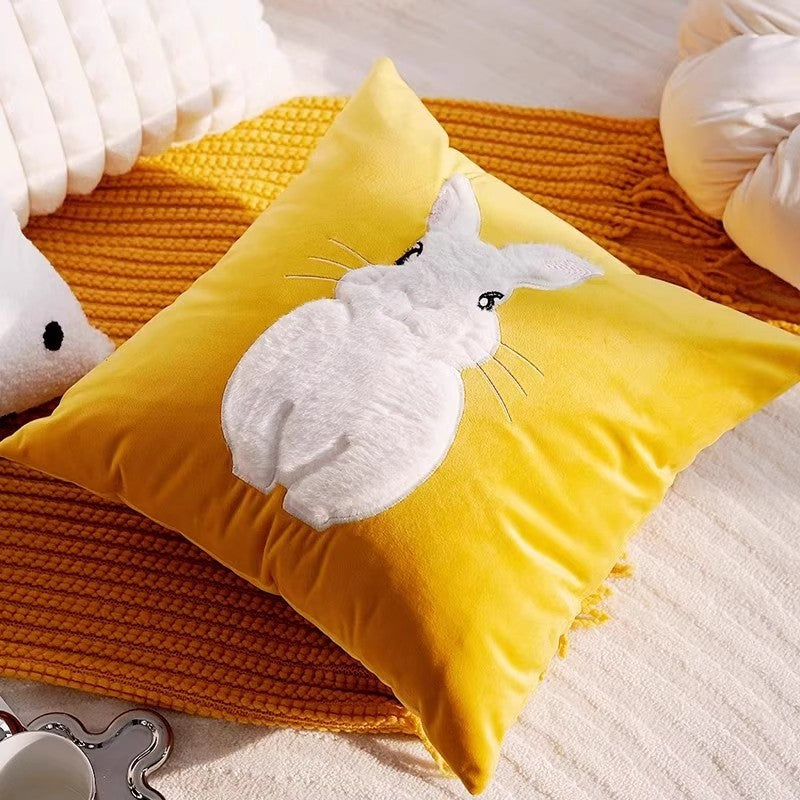Cozy Textured Polka Dot Decorative Pillow