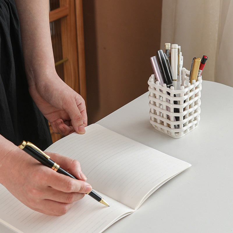 Decorative Ceramic Storage Basket Homeandso