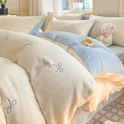 Luxurious Plush Duvet Set Homeandso
