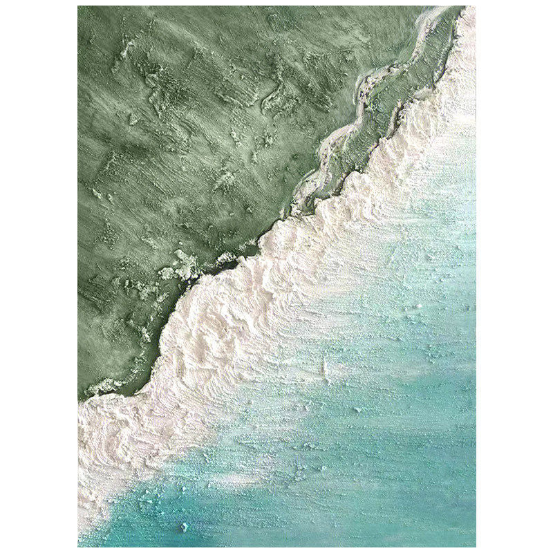 Textured Coastal Wave Canvas Artwork Homeandso