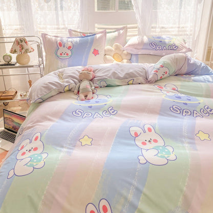 Playful Cartoon Bear Bedding Set Homeandso