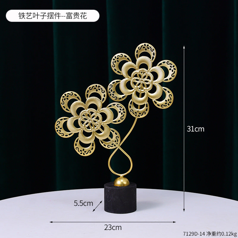 Decorative Metal Floral Sculpture Homeandso