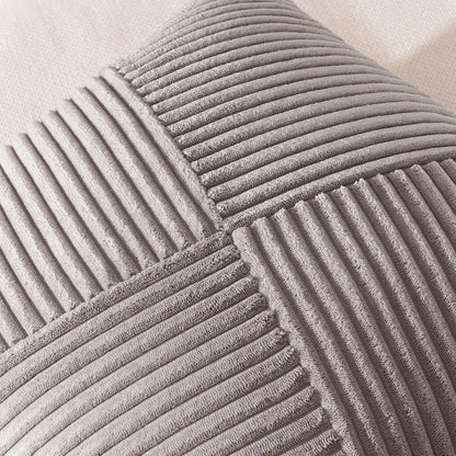 Textured Ribbed Throw Pillow