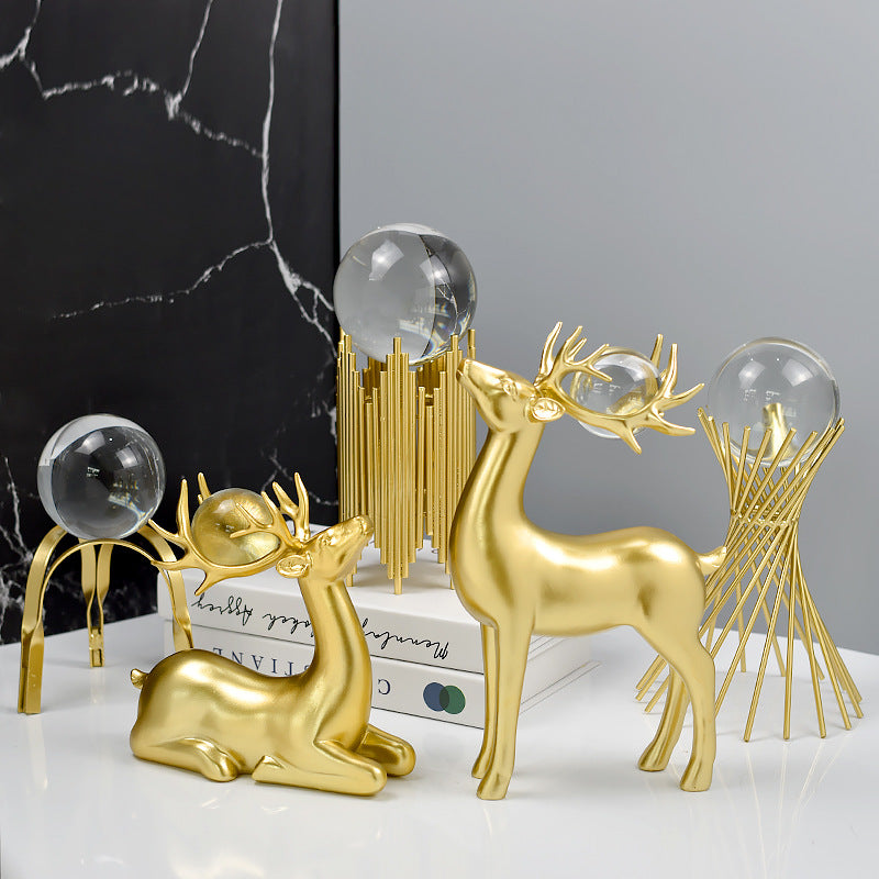 Decorative Deer Sculpture Homeandso
