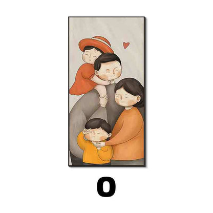 Framed Family Illustration Wall Art Homeandso