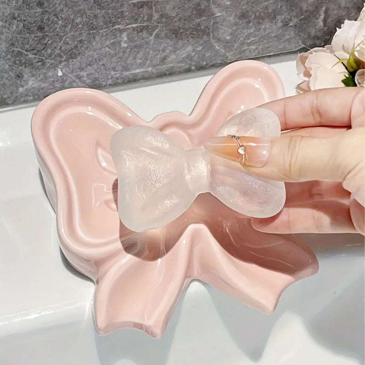 Bow-Shaped Decorative Catchall Dish Homeandso