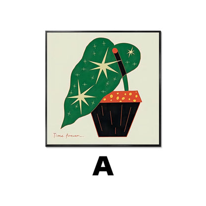 Abstract Plant-Themed Art Print Homeandso