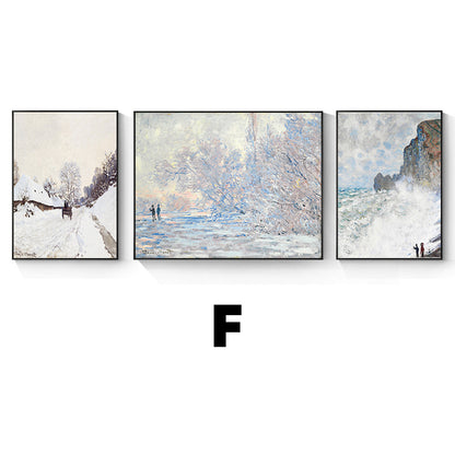 Framed Impressionist Landscape Art Set Homeandso
