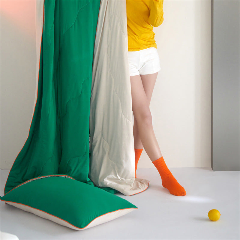 Reversible Lightweight Summer Comforter Homeandso