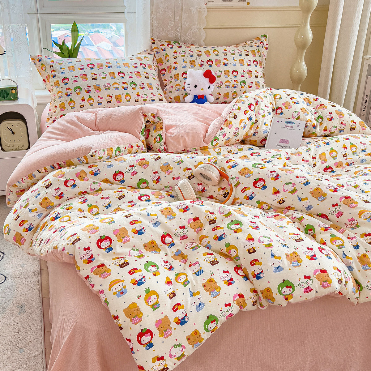 Heart Patterned Quilt Set Homeandso