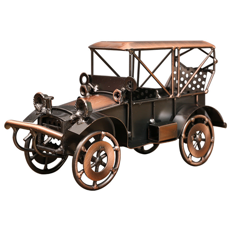 Vintage-Inspired Metal Classic Car Model Homeandso